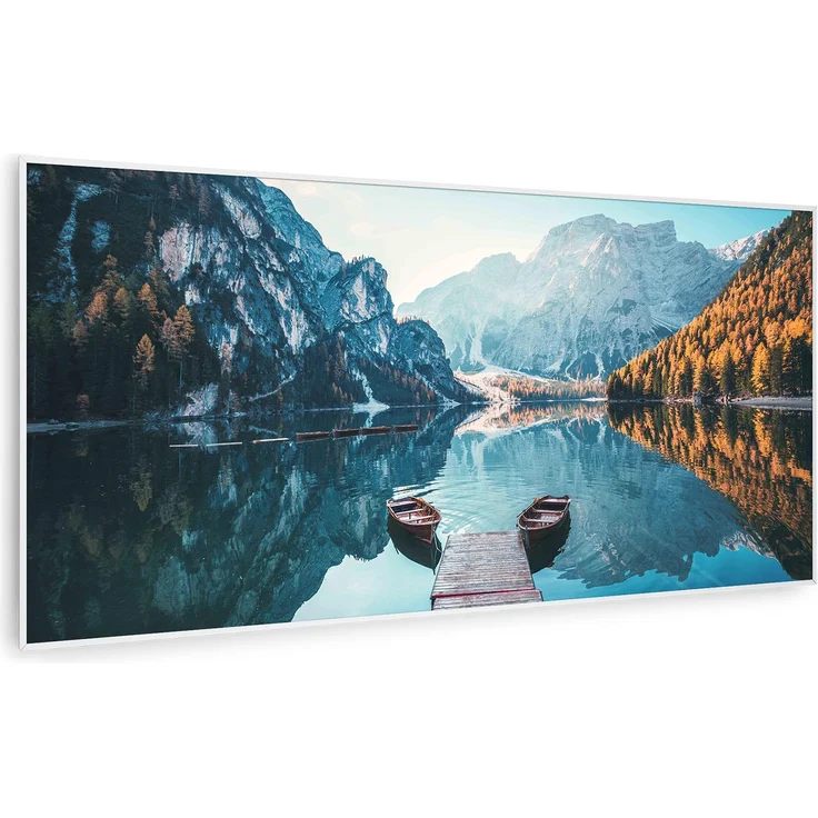 Wonderwall Air Art Smart Infrarotheizung See Horizontal 120x60cm 700W Weiß,  – Bild 1