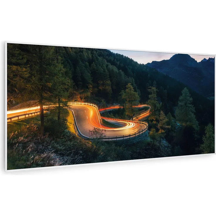 Wonderwall Air Art Smart Infrarotheizung Bergstraße 120x60cm 700W Weiß, 