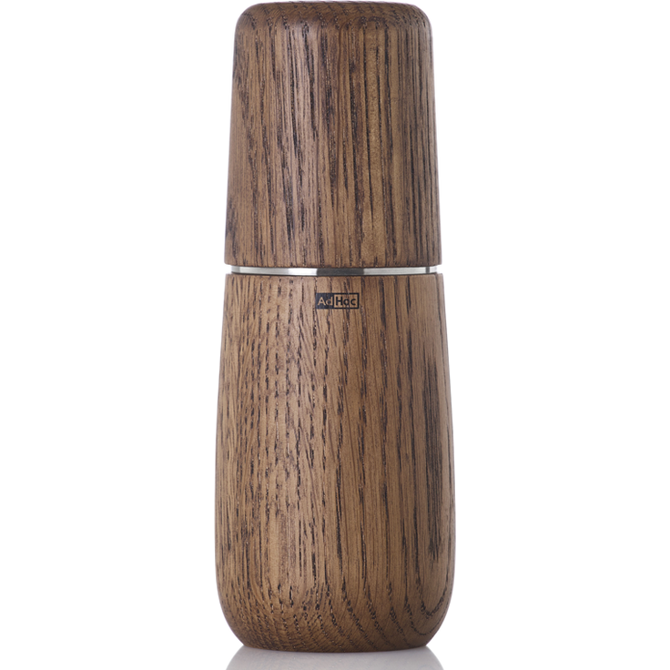 AdHoc Pfeffer- Salzmühle Yono H 18 cm Naturholz Eiche geölt dunkel-Edelstahl