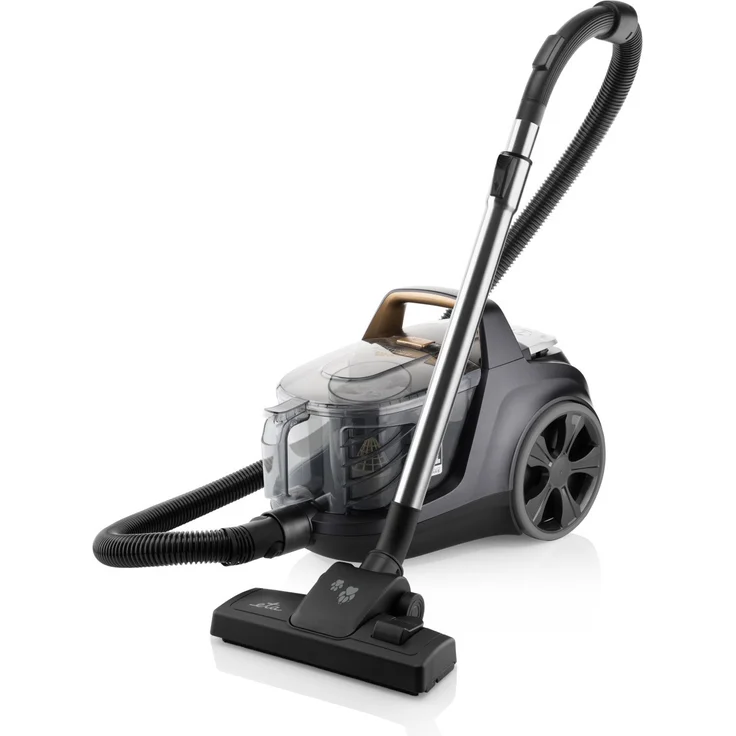 Eta Grande Animal Bodenstaubsauger, beutellos, 850 Watt, mit Tierfell-Pflegeset, schwarz-gold – Bild 1