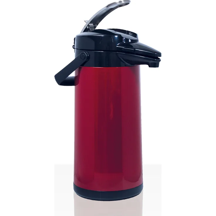 Bonamat Airpot Furento Pumpkanne 2,2l für TH - Edelstahlinnenzylinder Metallic Rot