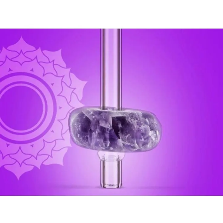 VitaJuwel Glastrinkhalm Amethyst