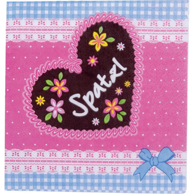Städter Party- und Cocktail-Servietten Spatzl, 20 Stück, Serviette, Partyserviette, Oktoberfest, 25 x 25 cm, 337176