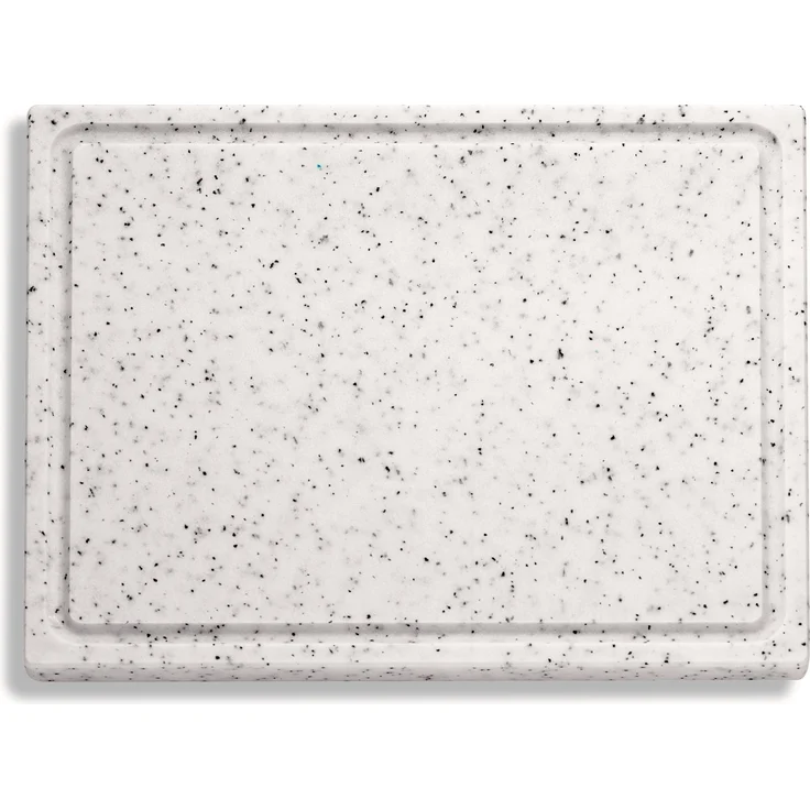 F. DICK Schneidbrett mit Saftrille Kunststoff marmoriert 265x325x18 mm Brett – Bild 1