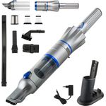 Genius Invictus One 2.0 Kleinstaubsauger Set 12-tlg., 20 min Akkubetrieb, blau