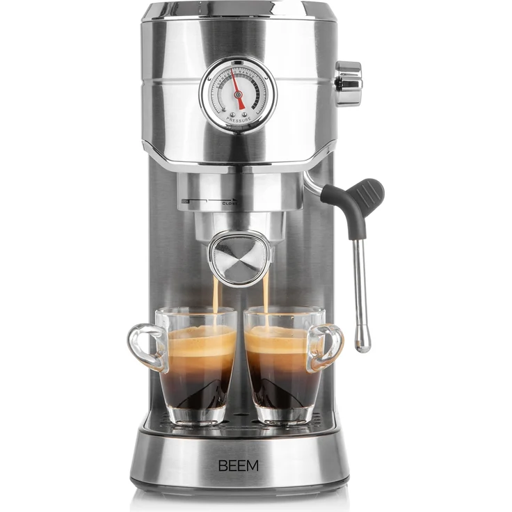 BEEM ESPRESSO-ULTIMATE Espresso-Siebträgermaschine - 20 bar, silber – Bild 1