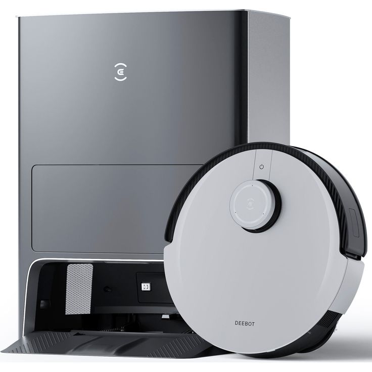 Ecovacs Deebot X1 Omni Saugroboter mit Wischfunktion und Absaugstation, 260 min Akkubetrieb, rotierender Wischausatz, 5000 Pa Saugleistung, schwarz