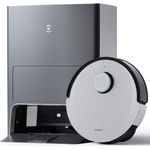 Ecovacs Deebot X1 Omni Saugroboter mit Wischfunktion und Absaugstation, 260 min Akkubetrieb, rotierender Wischausatz, 5000 Pa Saugleistung, schwarz