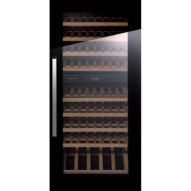Küppersbusch FWK 4800.0 S3 K-Series 8 Weinkühlschrank, Einbau, schwarz-silver chrome, 79 Flaschen, Energieklasse G