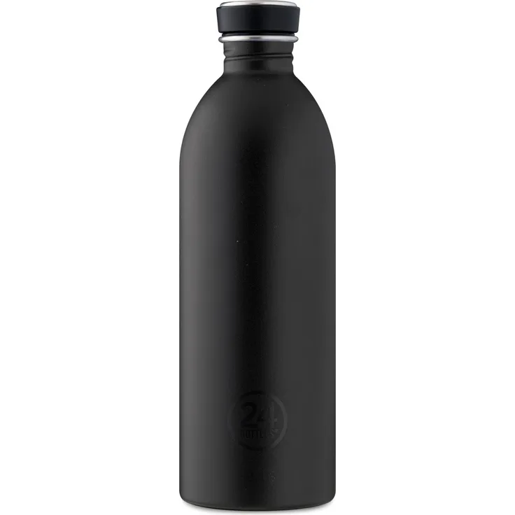 24Bottles Urban Bottle Basic Stone Tuxedo Black Trinkflasche 1000 ml