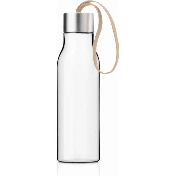 Eva Solo Trinkflasche, Sportflasche, Wasserflasche, Wasser Flasche, BPA-freier Kunststoff- Edelstahl, Soft Beige, 500 ml, 503046