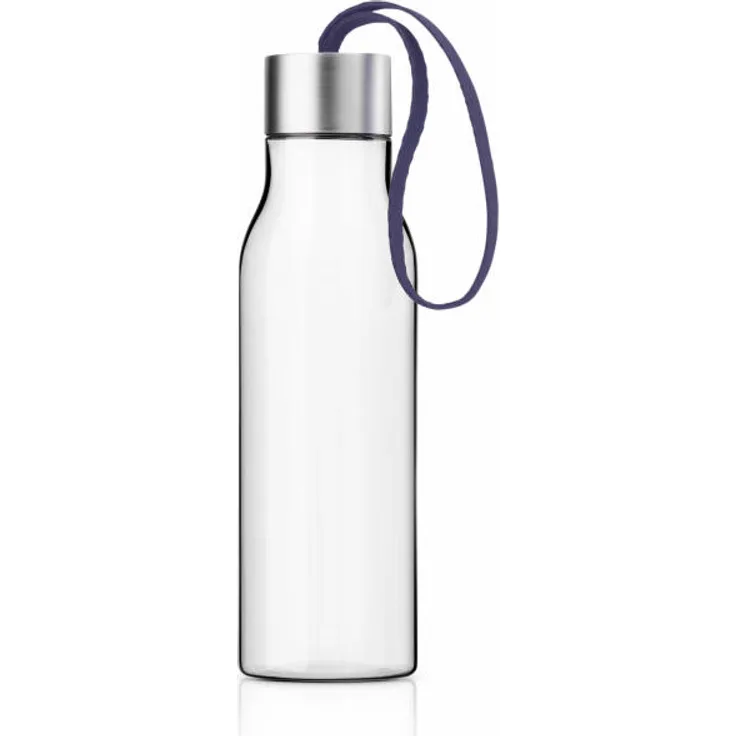 Eva Solo Trinkflasche, Sportflasche, Wasserflasche, Wasser Flasche, BPA-freier Kunststoff- Edelstahl, Violet Blue, 500 ml, 503046