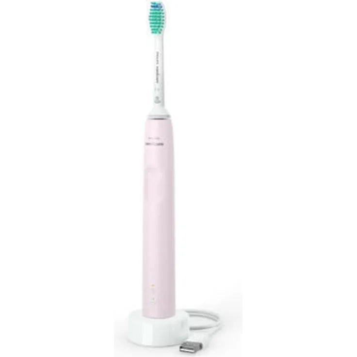 Philips Sonicare HX3673-11 Series 3000 elektrische Zahnbürste (1 Modus, 1 Intensität, Pink) + 1 Bürstenkopf + 1 Reiseetui