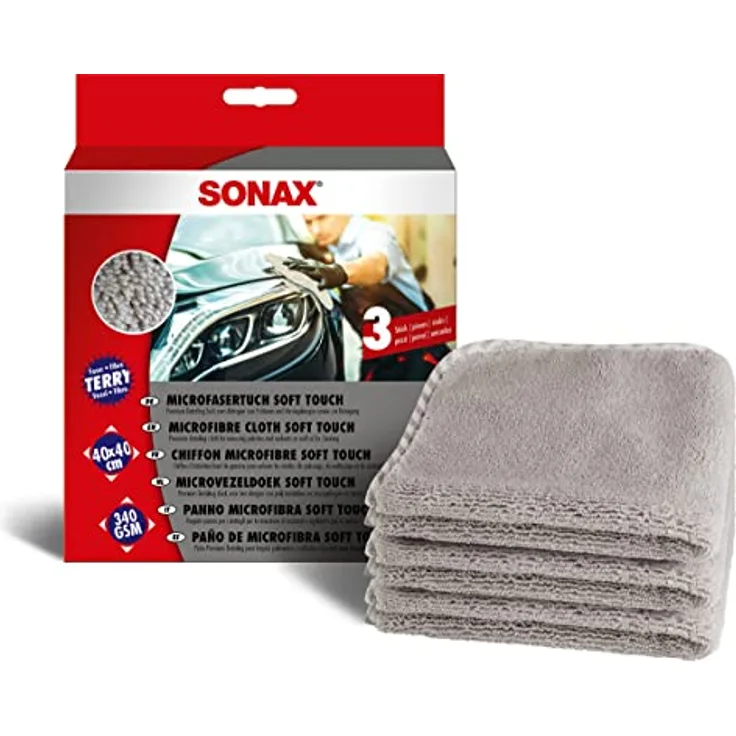 SONAX 04510000 MicrofaserTuch soft touch 3 Stück
