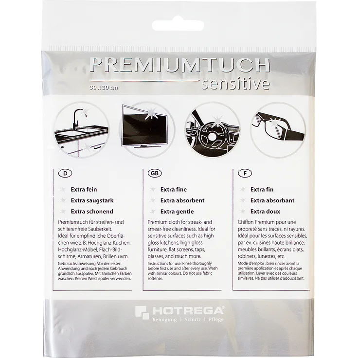 HOTREGA Premium-Tuch sensitive, 30x30 cm verpackt