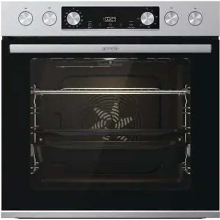 Gorenje BCS 6737E06X EB-Einbauherd, 60cm breit, 77 L, Heißluft., LED Display, Touch Control, AntiFingerprint, Edelstahl