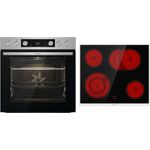 Gorenje Steel Set 4 Herdset bestehend aus BCS6737E06X + ECD634X edelstahl + edelstahl EEK: A