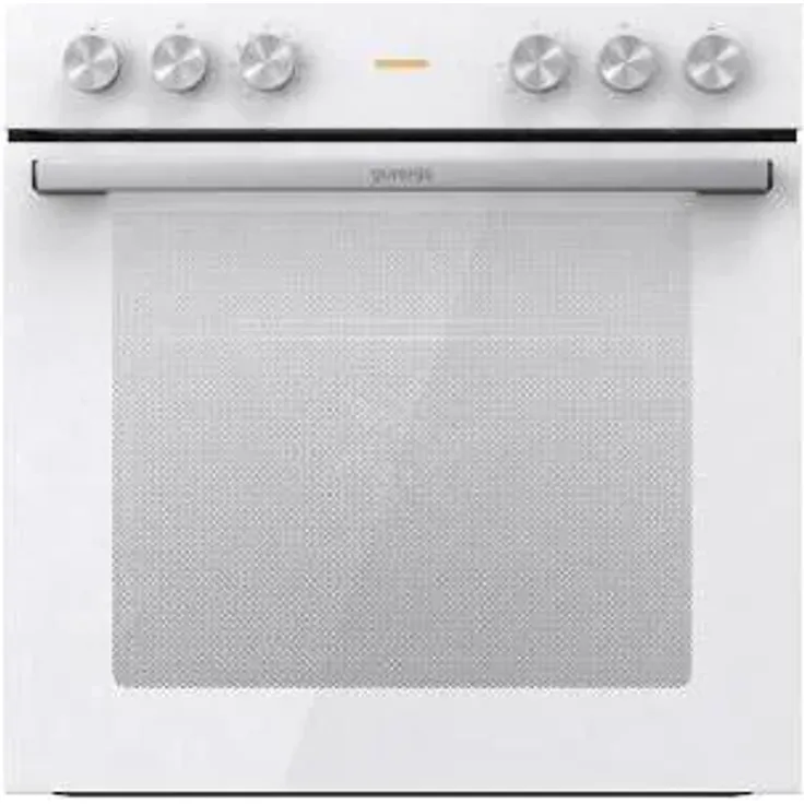 Gorenje BC6715E02WK Einbauherd, 60cm breit, 77 L, Pizza Funktion, Umluft, Großflächengrill, Schnellaufheizung, Pizza Funktion, Weiß