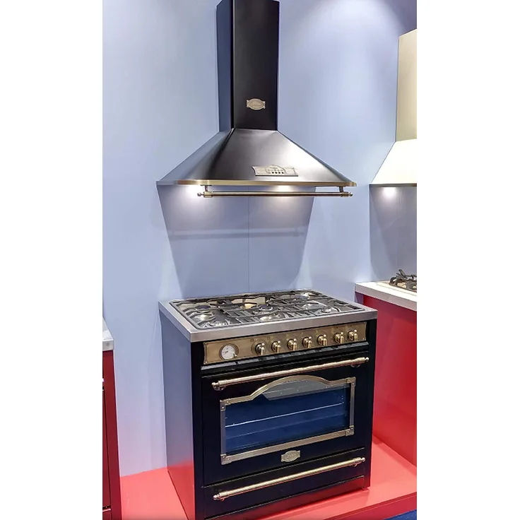 Kaiser Empire Set-Kaiser A 9315 Em Dunstabzugshaube 90 cm-Gas Elektro Standherd Kaiser HGE 93555 Em