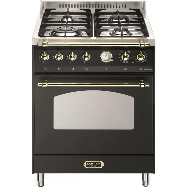 LOFRA DOLVITA - SINGLE OVEN 60 cm - RNM 66 MFT- CI - Black - Messing Finish