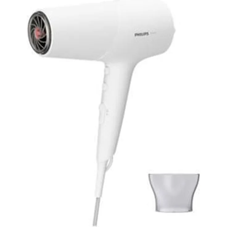 Philips BHD500-00 Serie 5000 Haartrockner, 2100W, Gleichstrommotor, 6 Geschwindigkeiten, Ionenfunktion, Kaltluft, weiß – Bild 1