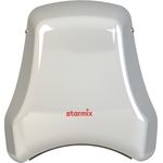 Starmix THC1Mw Warmlufthaartrockner, Wandhaartrockner, Thermo-Schmelzsicherung und Sicherheits-Sensorabschaltung, weiß
