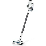 hoogo S4 Handstaubsauger, 60 min Akkubetrieb, Akkuwechsel-Option, 3 Leistungsstufen, LED-Ladestandsanzeige, Überladeschutz, Weiß-graphitgrau