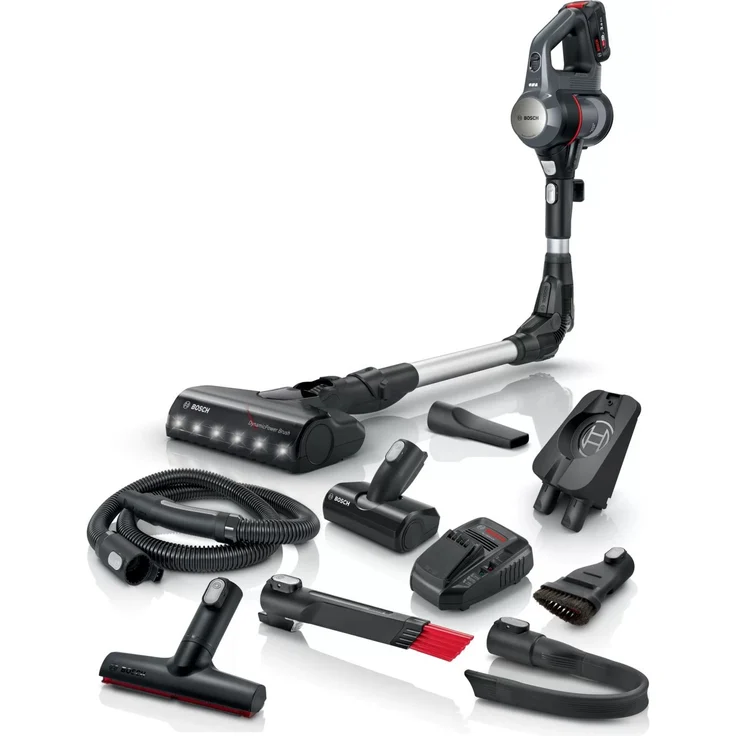 Bosch BKS711MALL Unlimited 7 Haundstaubsauger, 40 min Akkubetrieb, Akkuwechsel-Option, grau