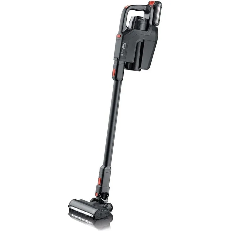 Severin HV 7186 Sepuro Pro Handstaubsauger, 60 min Akkubetrieb, beutellos, HEPA-Filter, anthrazit-rot