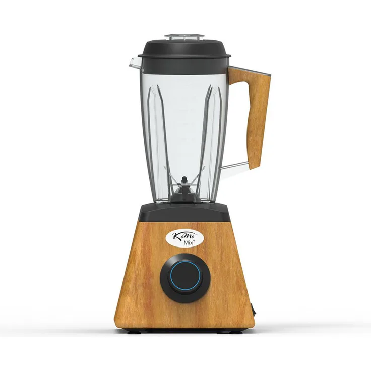 KoMo KoMoMix+ Standmixer, 1400 Watt, 1,7 Liter, Ice Crushen, stufenlose Geschwindigkeitsregelung, Pulse, Stahl, schwarz