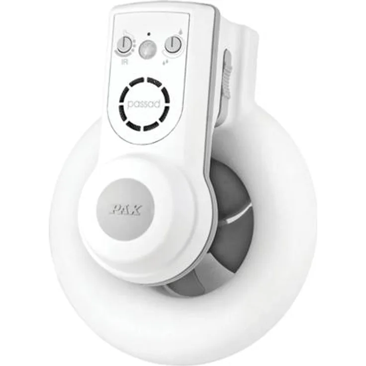 FRESH Ventilator Pax Passad 31 til væg med vindstop fugtstyring PIR-sensor og timer via PIR-sensor. Luftmgd. 95m³-h mål Ø172x210-Ø100mm