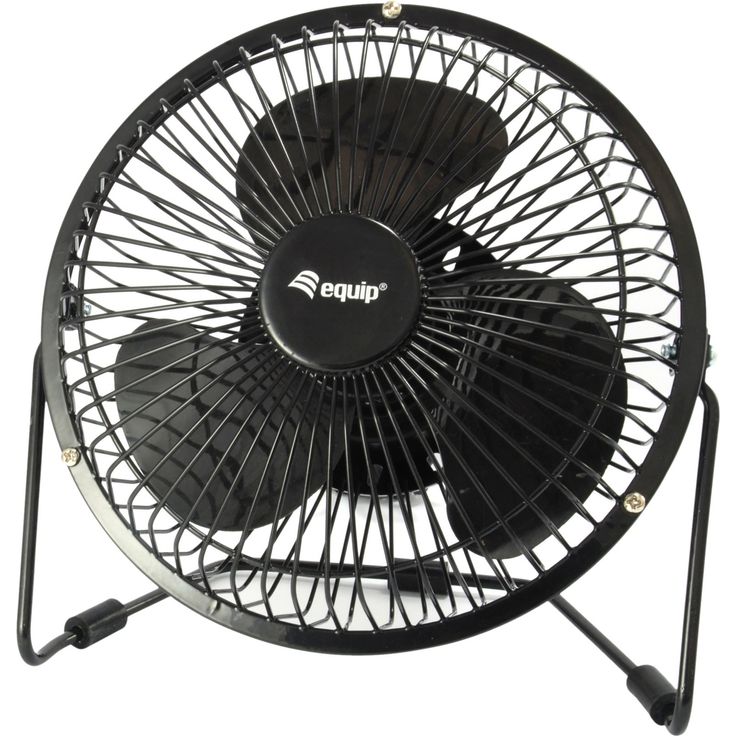 Equip Tischventilator USB 15cm Durchmesser schwarz
