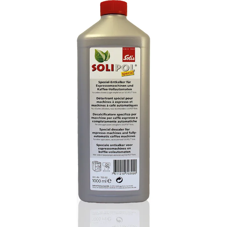 Solis Solipol Spezial Flüssig-Entkalker 1l für Espressomaschinen und Kaffee-Vollautomaten