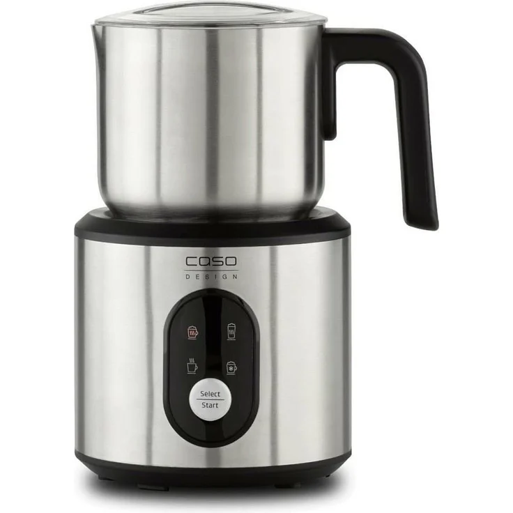 Caso Crema and Choco Milchaufschäumer, 500 Watt, Aufschäumen 250 ml, Aufwärmen 350 ml, Überhitzungsschutz, Abschaltautomatik, Touch Control, edelstahl – Bild 1