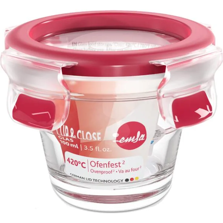 EMSA Frischhaltedose Clip & Close Glas rund 0,6l