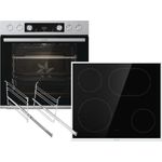 Gorenje Hot Air Set 4 Einbauherd BCS6737E06X + Glaskeramikkochfeld ECD634X - Preisvergleich
