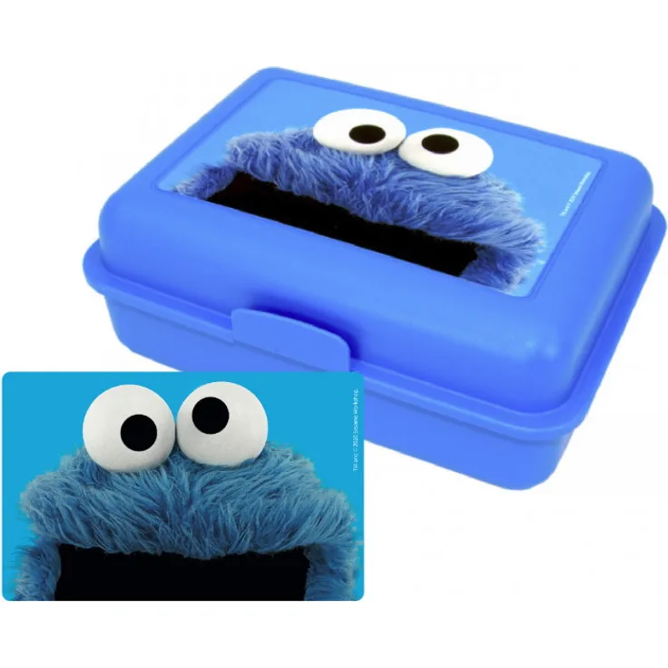 Sesamstraße - Brotdose Cookie Monster blue