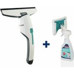 Leifheit Nemo 51036 Fenster- und Badsauger, 45 min Laufzeit, mit Window Spray Cleaner, wasserdicht nach IPX7