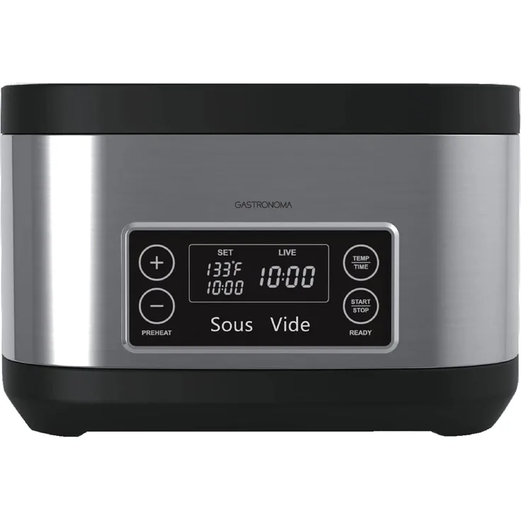 Gastronoma 18310011 Sous Vide Garer, 700 Watt, 9 Liter, Warmhaltefunktion, max. 90 °C, LED-Anzeige, Timer, Edelstahl, silber - Preisvergleich