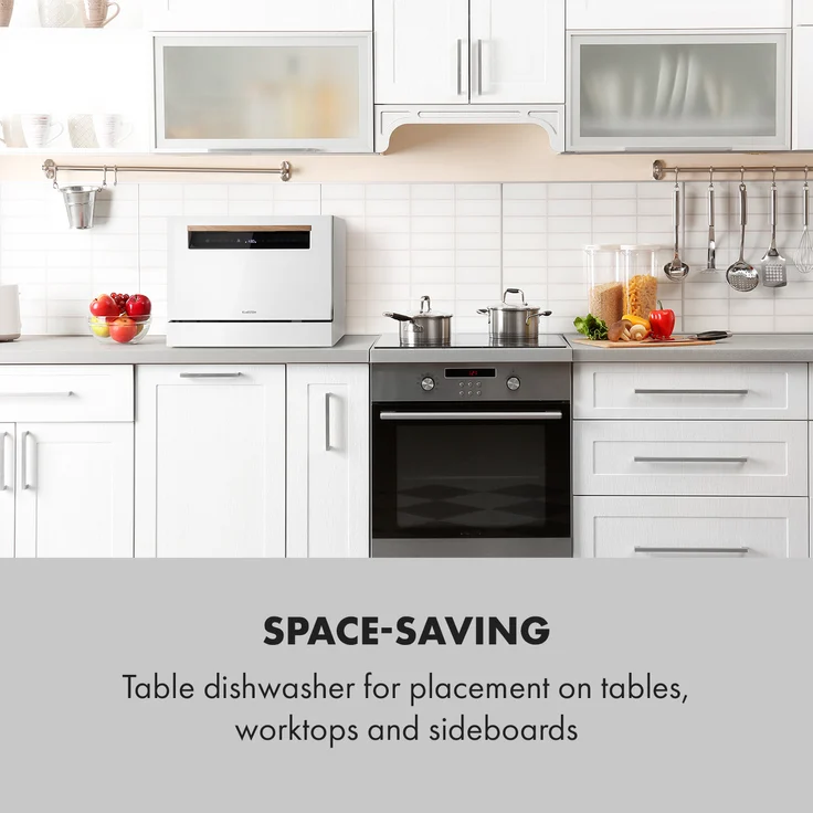 Klarstein 10034631A, Tischgeschirrspüler, Geräuschemissionsklasse C, Geräuschemissionen 49 Dezibel – Bild 2