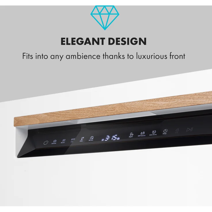 Klarstein 10034631A, Tischgeschirrspüler, Geräuschemissionsklasse C, Geräuschemissionen 49 Dezibel – Bild 8