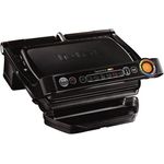 Tefal GC7128 Kontaktgrill, 2000 W, Tefal OptiGrill+ Plus Kontaktgrill + XA7238 Waffelplatten, Schöpkelle und Tefal Optigrill Rezeptbuch, 6 Grillprogramme, Ideale Grillergebnisse von blutig bis durchgebraten, Abnehmbare Aluguss-Platten