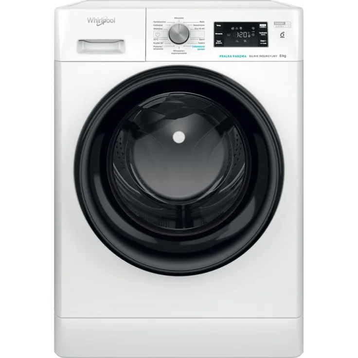 Whirlpool FFB 8258 BV PL, Frontlader-Waschmaschine, B, Fassungsvermögen 8 kg, Standgerät, Breite 60 cm