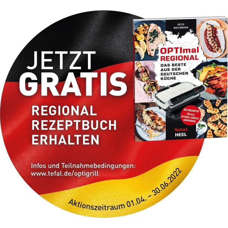 Tefal GC707D OptiGrill Deluxe Kontaktgrill, 2000 W, perfekte Grillergebnisse, 6 intelligente Programme, Auftaufunktion, 5 Garstufen, manuelles Programm, spülmaschinenfeste Platten, silber – Bild 7
