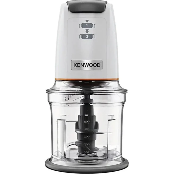 Kenwood CHP61.000WH Easy Chop Zerkleinerer, 500 Watt, Edelstahlmesser, 0,5 L, weiß, grau  – Bild 1