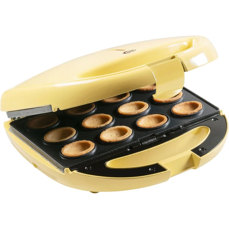 Bestron ANP801V Zaubernuss-Waffeleisen, 850 W, antihaftbeschichtet, wärmeisolierter Griff, Kunstsstoff, vanille – Bild 3