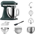 KitchenAid Artisan 5KSM185PSEPP Küchenmaschine Paket 1, inkl. Speisemaschine 5KICA0WH, pebbled palm, Serie: 5KSM185PS