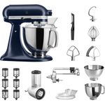 KitchenAid Artisan 5KSM175PSEIB Küchenmaschine Veggie Paket M, inkl. Gemüseschneider, Schneide- und Reibevorsatz, 2 Rührschüsseln, Küchenmaschinenaufsatz, Spritzschutz, Schäler, , inkl. Gemüseschneider, Schneide- und Reibevorsatz, 2 Rührschüsseln, Küchenma