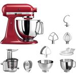 KitchenAid Artisan 5KSM175PSEER Küchenmaschine Sonderpaket 2, inkl. Entsafter 5KSM1JA, empire rot Serie: 5KSM175PS