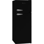 Telefunken KTFK212EB2 Retro Kühl-Gefrierkombination, freistehend, schwarz, Höhe 144 cm, Energieklasse E - Preisvergleich